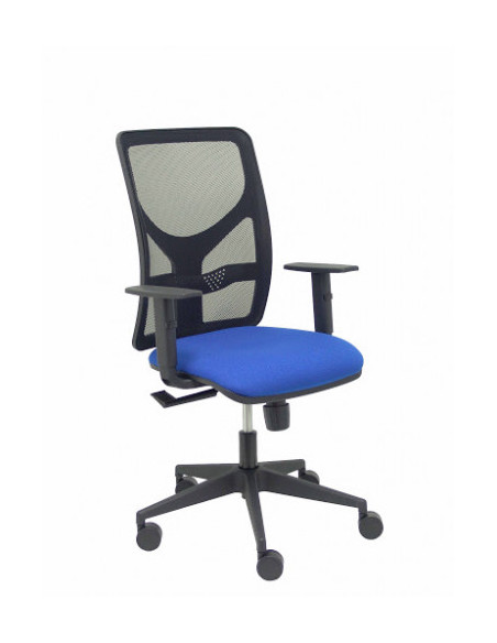 SILLA MODELO MOTILLA MALLA NEGRA BRAZO REGULABLE ASIENTO BALI AZUL PIQUERAS Y CRESPO 21SBALI229B10