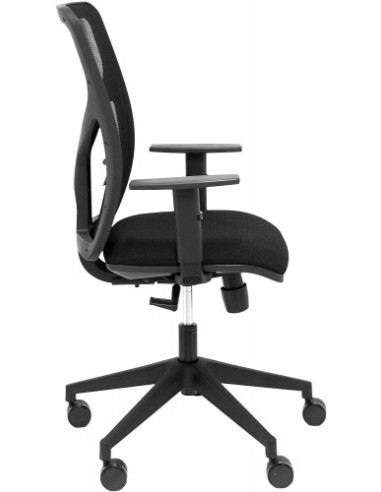 SILLA MODELO MOTILLA MALLA NEGRA BRAZO...