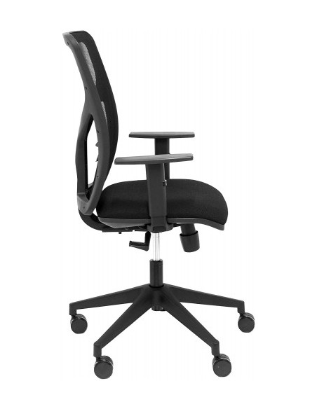 SILLA MODELO MOTILLA MALLA NEGRA BRAZO REGULABLE ASIENTO BALI NEGRO PIQUERAS Y CRESPO 21SBALI840B10