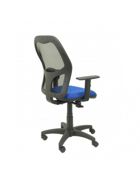 SILLA MODELO ALOCÉN MALLA NEGRA BRAZO REGULABLE ASIENTO BALI AZUL PIQUERAS Y CRESPO 345SNB229B10