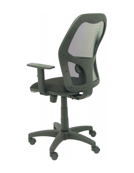 SILLA MODELO ALOCÉN MALLA NEGRA BRAZO REGULABLE ASIENTO BALI NEGRO PIQUERAS Y CRESPO 345SNBALI840B10