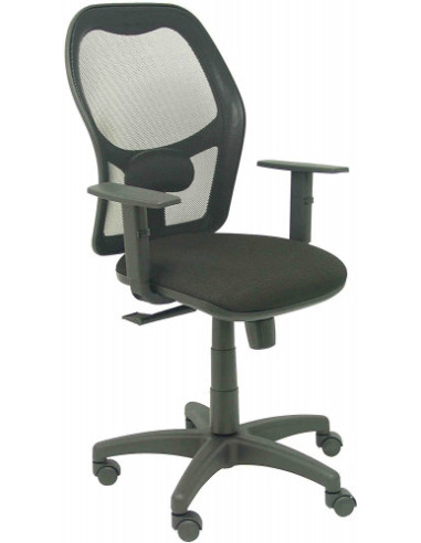 SILLA MODELO ALOCÉN MALLA NEGRA BRAZO REGULABLE...