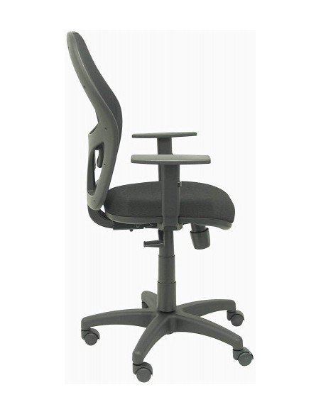 SILLA MODELO ALOCÉN MALLA NEGRA BRAZO REGULABLE ASIENTO BALI NEGRO PIQUERAS Y CRESPO 345SNBALI840B10