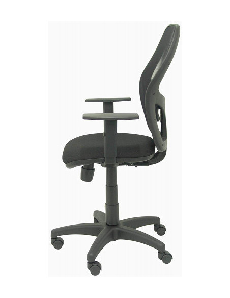 SILLA MODELO ALOCÉN MALLA NEGRA BRAZO REGULABLE ASIENTO BALI NEGRO PIQUERAS Y CRESPO 345SNBALI840B10