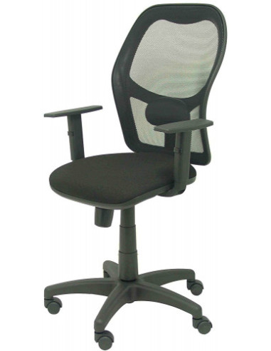 SILLA MODELO ALOCÉN MALLA NEGRA BRAZO REGULABLE...