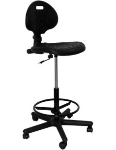 TABURETE MODELO PATERNA POLIURETANO NEGRO PIQUERAS Y CRESPO T31