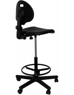 TABURETE MODELO PATERNA POLIURETANO NEGRO PIQUERAS Y CRESPO T31 2
