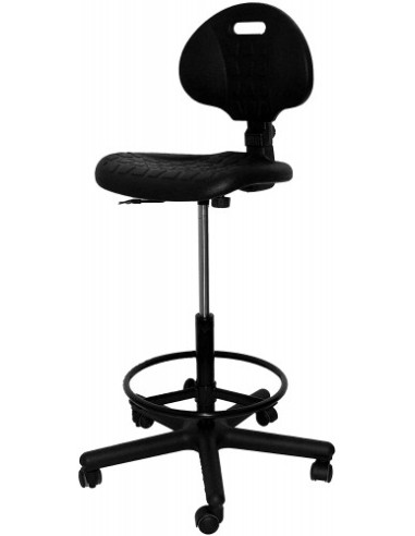 TABURETE MODELO PATERNA POLIURETANO NEGRO...