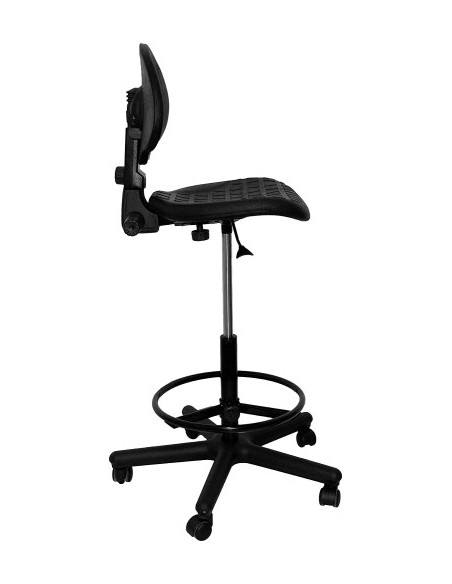 TABURETE MODELO PATERNA POLIURETANO NEGRO PIQUERAS Y CRESPO T31