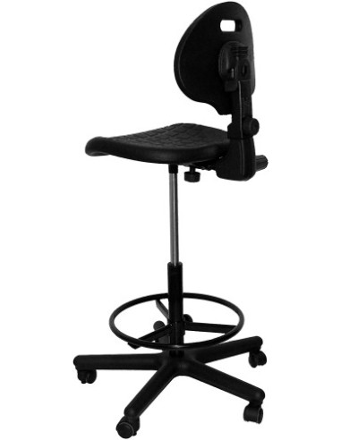 TABURETE MODELO PATERNA POLIURETANO NEGRO...