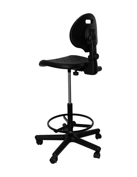 TABURETE MODELO PATERNA POLIURETANO NEGRO PIQUERAS Y CRESPO T31