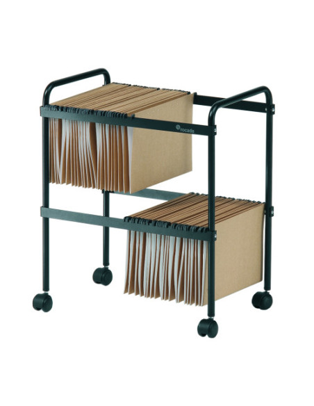 CARRO CARPETAS COLGANTES FOLIO NEGRO ROCADA 300