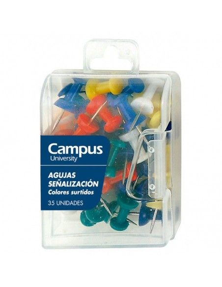 CHINCHETAS SEÑALIZADOR CAMPUS CAJA 35/U NEGRO