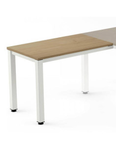 ALA PARA MESA SERIE EXECUTIVE 100X60 BLANCO/ ROBLE ROCADA 2107AM08