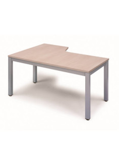 MESA DE OFICINA SERIE EXECUTIVE FORMA L DERECHA 160X120 GRIS / HAYA ROCADA 2051AD01