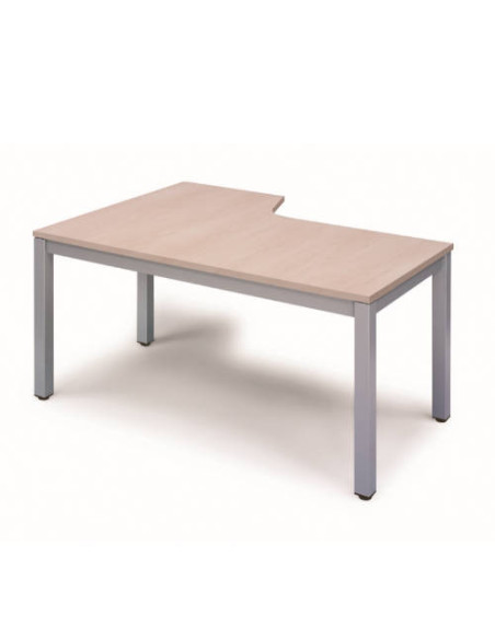 MESA DE OFICINA SERIE EXECUTIVE FORMA L DERECHA 160X120 GRIS / HAYA ROCADA 2051AD01 MESA DE OFICINA SERIE EXECUTIVE FORMA L DERECHA 160X120 GRIS / HAYA ROCADA 2051AD01