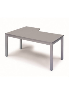MESA DE OFICINA SERIE EXECUTIVE FORMA L DERECHA 160X120 GRIS / GRIS ROCADA 2051AD02