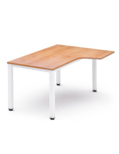 MESA DE OFICINA SERIE EXECUTIVE FORMA L DERECHA 160X120 BLANCO/ROBLE ROCADA 2051AM08