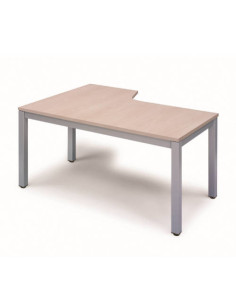 MESA DE OFICINA SERIE EXECUTIVE FORMA L DERECHA 180X120 GRIS / HAYA ROCADA 2052AD01