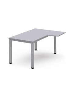 MESA DE OFICINA SERIE EXECUTIVE FORMA L DERECHA 180X120 GRIS / GRIS ROCADA 2052AD02