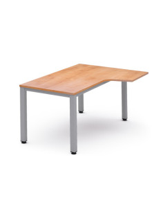 MESA DE OFICINA SERIE EXECUTIVE FORMA L DERECHA 180X120 GRIS / ROBLE ROCADA 2052AD08