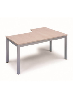 MESA DE OFICINA SERIE EXECUTIVE FORMA L IZQUIERDA 160X120 GRIS / HAYA ROCADA 2053AD01