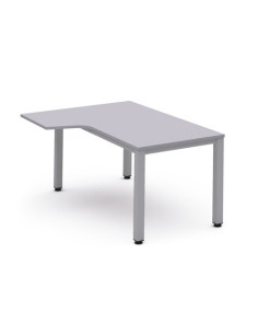 MESA DE OFICINA SERIE EXECUTIVE FORMA L IZQUIERDA 160X120 GRIS / GRIS ROCADA 2053AD02