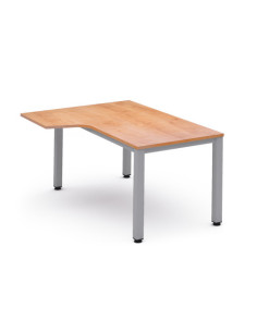 MESA DE OFICINA SERIE EXECUTIVE FORMA L IZQUIERDA 160X120 GRIS / ROBLE ROCADA 2053AD08