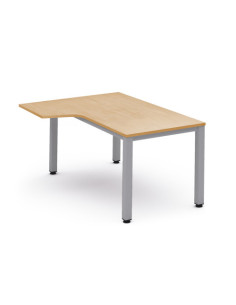 MESA DE OFICINA SERIE EXECUTIVE FORMA L IZQUIERDA 180X120 GRIS / HAYA ROCADA 2054AD01