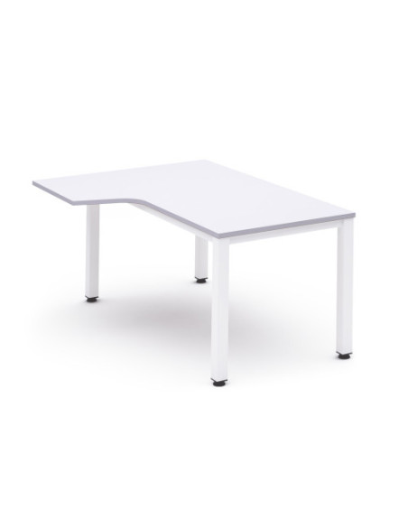 MESA DE OFICINA SERIE EXECUTIVE FORMA L IZQUIERDA 180X120 BLANCO/BLANCO ROCADA 2054AM04