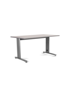 MESA DE OFICINA SERIE METAL 160X80 GRIS / GRIS ROCADA 2002AC02