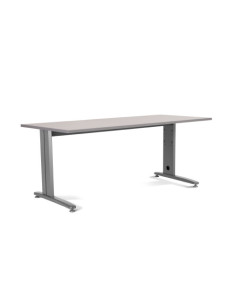 MESA DE OFICINA SERIE METAL 200X80 GRIS / GRIS ROCADA 2004AC02