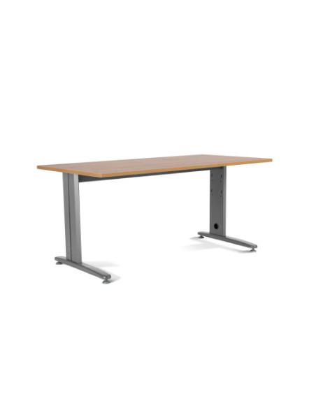 MESA DE OFICINA SERIE METAL 200X80 GRIS / ROBLE ROCADA 2004AC08 MESA DE OFICINA SERIE METAL 200X80 GRIS / ROBLE ROCADA 2004AC08