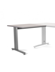 ALA PARA MESA DE OFICINA SERIE METAL 100X60 GRIS / GRIS ROCADA 2102AC02