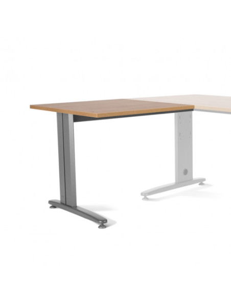 ALA PARA MESA DE OFICINA SERIE METAL 100X60 GRIS / ROBLE ROCADA 2102AC08 ALA PARA MESA DE OFICINA SERIE METAL 100X60 GRIS / ROBLE ROCADA 2102AC08