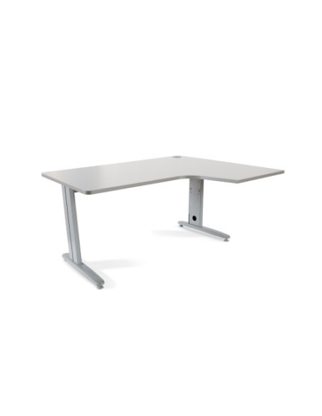 MESA DE OFICINA SERIE METAL FORMA L DERECHA 160X120 GRIS / GRIS ROCADA 2051AC02 MESA DE OFICINA SERIE METAL FORMA L DERECHA 160X120 GRIS / GRIS ROCADA 2051AC02