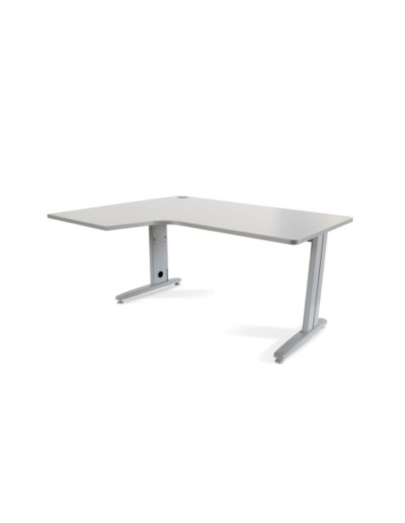 MESA DE OFICINA SERIE METAL FORMA L IZQUIERDA 160X120 GRIS / GRIS  ROCADA 2053AC02 MESA DE OFICINA SERIE METAL FORMA L IZQUIERDA 160X120 GRIS / GRIS  ROCADA 2053AC02
