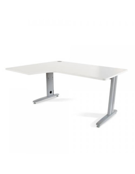 MESA DE OFICINA SERIE METAL FORMA L IZQUIERDA 160X120 GRIS / BLANCO ROCADA 2053AC04 MESA DE OFICINA SERIE METAL FORMA L IZQUIERDA 160X120 GRIS / BLANCO ROCADA 2053AC04