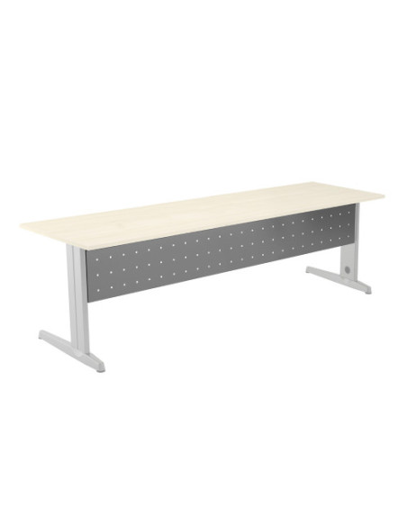 FALDÓN METÁLICO GRIS PARA MESA DE OFICINA SERIE METAL MEDIDA 200 CM. ROCADA 2938