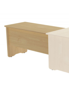 ALA PARA MESA DE OFICINA SERIE WORK 100X60 ROBLE / ROBLE ROCADA 2102AR08V24