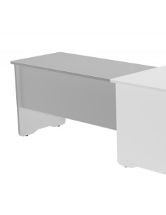 ALA PARA MESA DE OFICINA SERIE WORK 100X60 GRIS / GRIS ROCADA 2102AN02V24