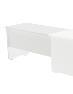ALA PARA MESA DE OFICINA SERIE WORK 100X60 BLANCO / BLANCO ROCADA 2102AW04V24