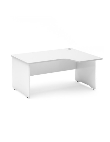 MESA DE OFICINA SERIE WORK CON FORMA DE L DERECHA 180X120 BLANCO/BLANCO ROCADA 2052AW04V24