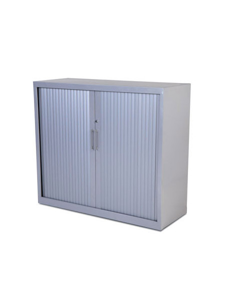 ARMARIO METÁLICO PERSIANA 105X120X45 INCLUYE 2 BALDAS. COLOR GRIS. MEDIDA 120X105X45CM (LAXALXPR) ROCADA 1501AC00