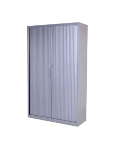 ARMARIO DE 198X80X45CM METALICO CON PUERTAS DE PERSINA CON 4 BALDA INCLUYE 4 BALDAS. COLOR GRIS. MEDIDA 80X198X45CM (LAXALXPR) R