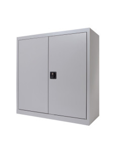 ARMARIO METÁLICO PUERTAS BATIENTES 70X80X45 CM. ESTANTE INCLUIDO INCLUYE 1 BALDA. COLOR GRIS. MEDIDA 80X70X45CM (LAXALXPR) ROCAD