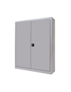 ARMARIO METÁLICO PUERTAS BATIENTES 105X102X45 INCLUYE 2 BALDAS. COLOR GRIS. MEDIDA 102X105X45CM (LAXALXPR) ROCADA 1601AC00