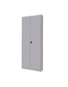 ARMARIO METÁLICO PUERTAS BATIENTES 198X102X45 INCLUYE 4 BALDAS. COLOR GRIS. MEDIDA 102X198X45CM (LAXALXPR) ROCADA 1602AC00