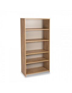 ARMARIO ESTANTERIA ALTO SIN PUERTAS 195X90X45 ESTRUCTURA ROBLE/TAPA ROBLE ROCADA 1101AR08V24