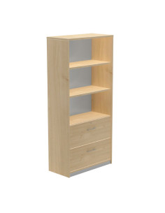 ARMARIO ALTO CARPETERO 195X90X45 ESTRUCTURA ROBLE/FRONTALES ROBLE ROCADA 1102AR08V24